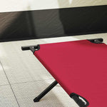 Letto da campeggio pieghevole Rosso Tessuto Oxford