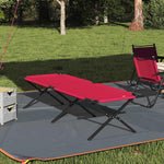 Letto da campeggio pieghevole Rosso Tessuto Oxford