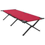 Letto da campeggio pieghevole Rosso Tessuto Oxford