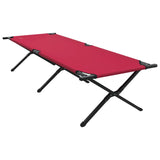 Letto da campeggio pieghevole Rosso Tessuto Oxford