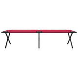 Letto da campeggio pieghevole Rosso Tessuto Oxford