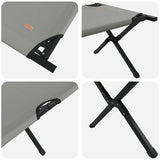 Letto da campeggio pieghevole Grigio 210 x 80 x 46 cm