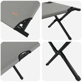 Letto da campeggio pieghevole Grigio Tessuto Oxford