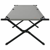 Letto da campeggio pieghevole Grigio 210 x 80 x 46 cm