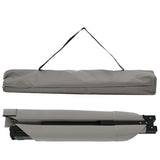 Letto da campeggio pieghevole Grigio 210 x 80 x 46 cm