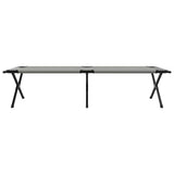 Letto da campeggio pieghevole Grigio 210 x 80 x 46 cm