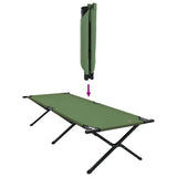 Letto da campeggio pieghevole Verde 210 x 80 x 46 cm