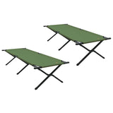 Letto da campeggio pieghevole Amy gialla Tessuto Oxford