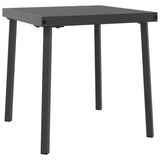 Lettino da Sole 2-persona 3 pcs Nero polyrattan