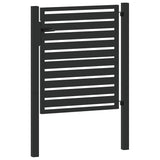 Cancello da Giardino con Serratura Nero 100x100 cm in Alluminio