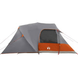 Tenda a Cupola per 4 Persone con tetto Grigio e arancione
