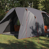 Tenda a cupola per 6 persone con tetto Grigio e arancione