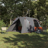Tenda a cupola per 6 persone con tetto Grigio e arancione