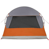 Tenda a cupola per 6 persone con tetto Grigio e arancione