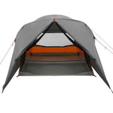 Tenda a cupola per 6 persone con tetto Grigio e arancione