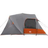 Tenda a cupola per 6 persone con tetto Grigio e arancione