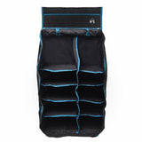 Organizer da tenda appeso 10 tasche Nero 40,5 x 25 x 80 cm