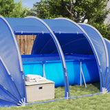 Tenda da piscina a cupola 538 x 440 x 204 cm Blu Azzurro