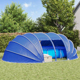 Tenda da piscina a cupola 1 538 x 440 x 204 cm Blu Azzurro