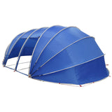 Tenda da piscina a cupola 1 538 x 440 x 204 cm Blu Azzurro