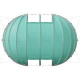 Tenda da piscina a cupola 538 x 440 x 204 cm Verde Mare