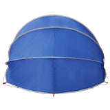 Tenda da piscina a cupola 640 x 432 x 205 cm Blu Azzurro