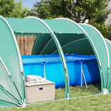 Tenda da piscina a cupola 1 640 x 432 x 205 cm Verde Mare