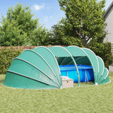 Tenda da piscina a cupola 1 640 x 432 x 205 cm Verde Mare