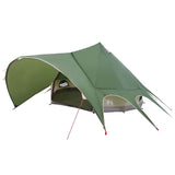 Tenda Teepee con tetto Verde e Grigio 600 x 600 x 347 cm