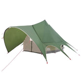 Tenda Teepee con tetto Verde e Grigio 600 x 600 x 347 cm