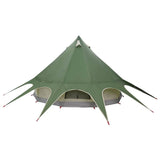 Tenda Teepee con tetto Verde e Grigio 600 x 600 x 347 cm