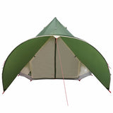 Tenda Teepee con tetto Verde e Grigio 600 x 600 x 347 cm
