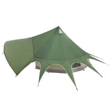 Tenda Teepee con tetto Verde e Grigio 600 x 600 x 347 cm