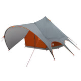Tenda Teepee per 5 Persone con tetto Grigio e arancione