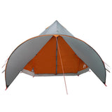 Tenda Teepee per 5 Persone con tetto Grigio e arancione