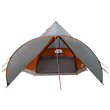 Tenda Teepee per 5 Persone con tetto Grigio e arancione