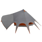 Tenda Teepee per 5 Persone con tetto Grigio e arancione