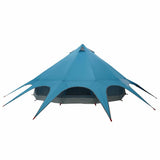 Tenda Teepee per 7 Persone Blu e Grigio 600 x 600 x 347 cm
