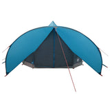 Tenda Teepee per 7 Persone Blu e Grigio 600 x 600 x 347 cm