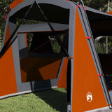 Tenda Familiare con tetto Grigio e arancione 745 x 700 x 217 cm