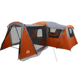 Tenda Familiare con tetto Grigio e arancione 745 x 700 x 217 cm