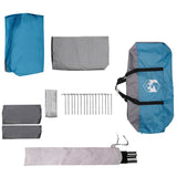 Tenda Familiare con tetto Blu e Grigio 460 x 430 x 214 cm