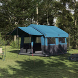 Tenda Familiare con tetto Blu e Grigio 324 x 255 x 230 cm