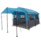 Tenda familiare per 4 persone Blu e Grigio 324 x 255 x 230 cm