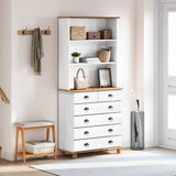 Gabbia ASKIM Bianco 91 x 40 x 200,5 cm Pino massello