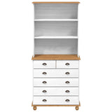 Gabbia ASKIM Bianco 91 x 40 x 200,5 cm Pino massello