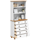Gabbia ASKIM Bianco 91 x 40 x 200,5 cm Pino massello