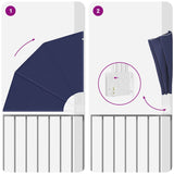 Schermo di Privacy per Balcone Blu marino 115 x 115 cm Tessuto