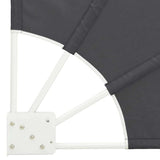 Schermo di Privacy per Balcone 115 x 115 cm Poliestere Nero