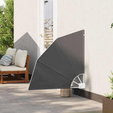 Schermo di Privacy per Balcone Nero 115 x 115 cm Tessuto